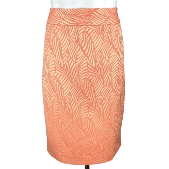 NWT CALVIN KLEIN Women's Jacquard Pencil Skirt 16W 16 Plus Size Pink Coquette - Picture 2 of 6